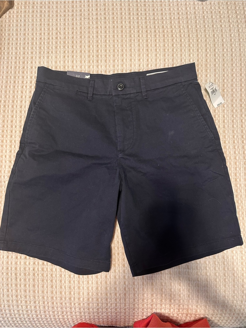 GAP Men's Dark Navy Flat Front Chino Shorts